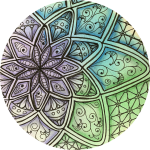 DASHTANGLES Watercolour Tile